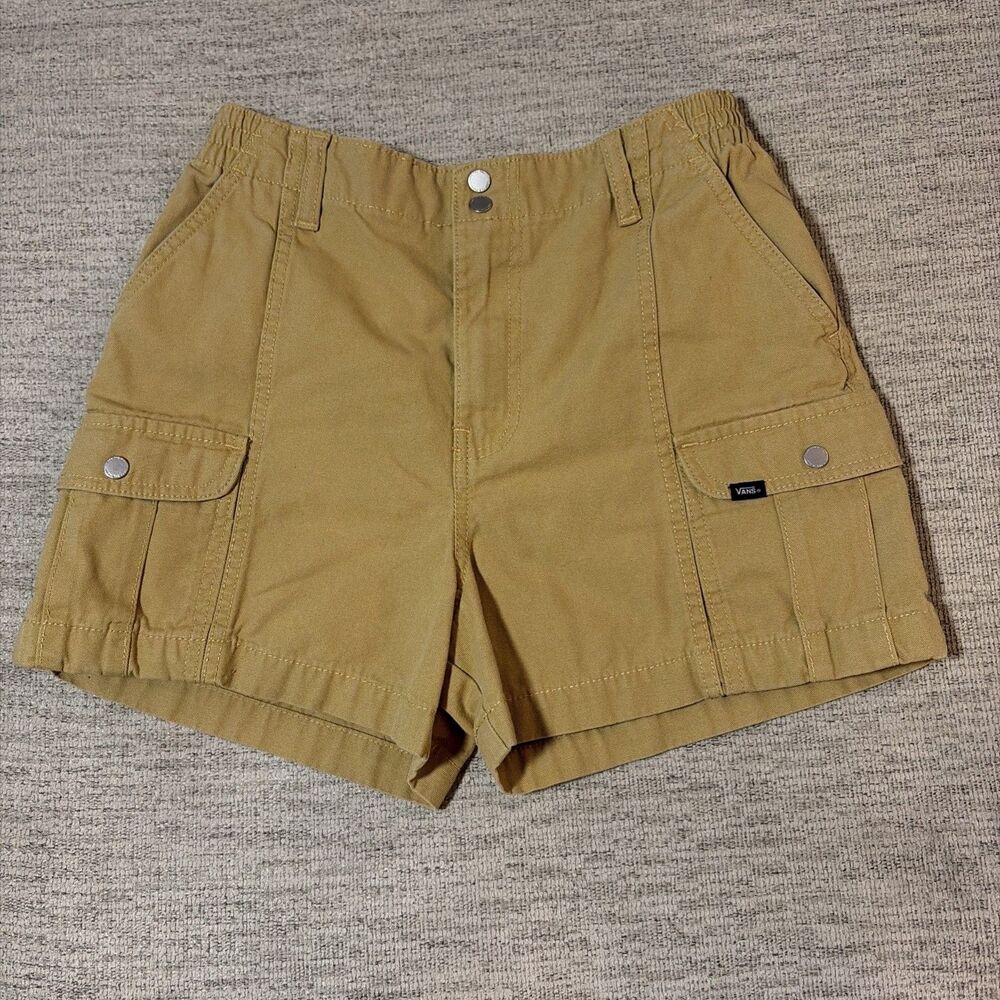 Vans Womens Sidewalk Cargo Shorts Tan size Small Skater Gorpcore  utility